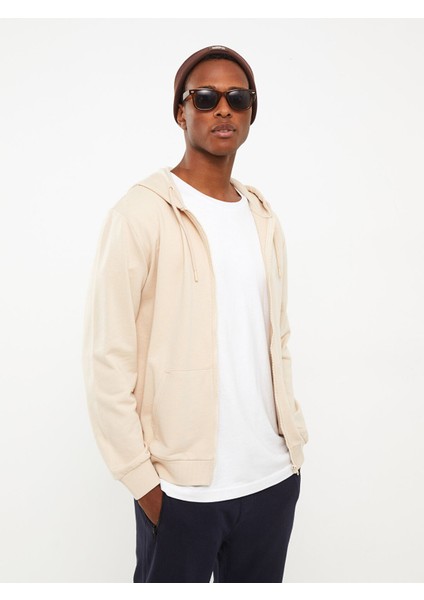 Yeni Sezon Standart Kalıp Kapüşonlu Erkek Spor Hırka