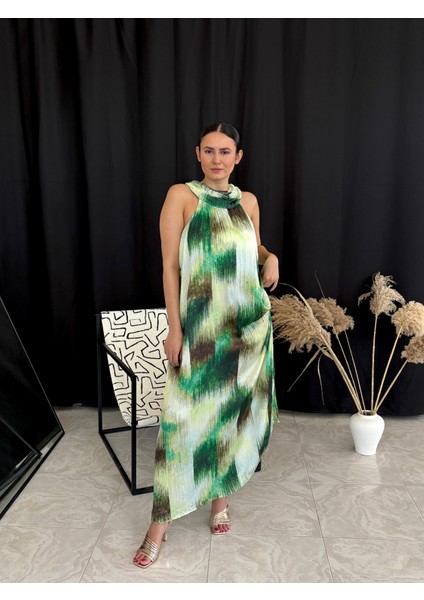 Halter Yaka Şifon Elbise fırsatları