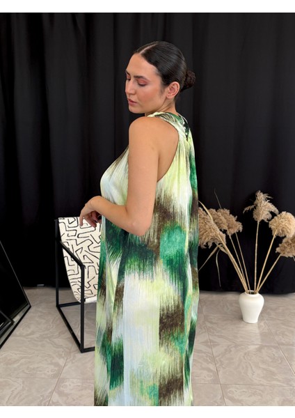 Halter Yaka Şifon Elbise indirimleri