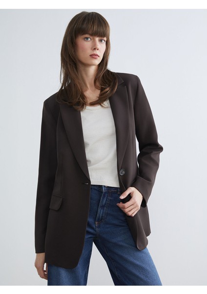 Yeni Sezon Krep Kadın Blazer Ceket
