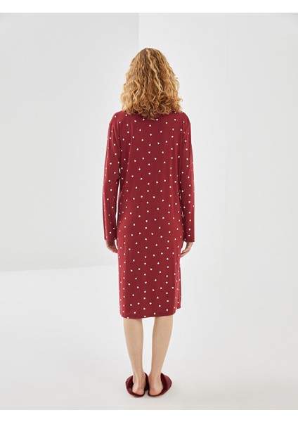 Yeni Sezon Gömlek Yaka Puantiyeli Hamile Gecelik fırsatları