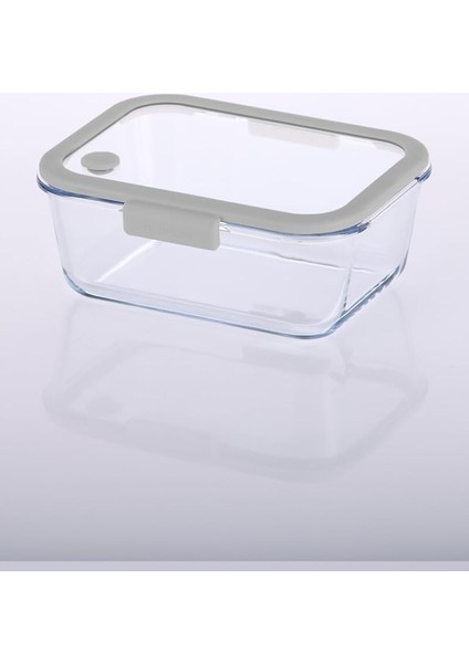 Fika Glace Vakumlu Cam Saklama Kabı 1200 ml Gri