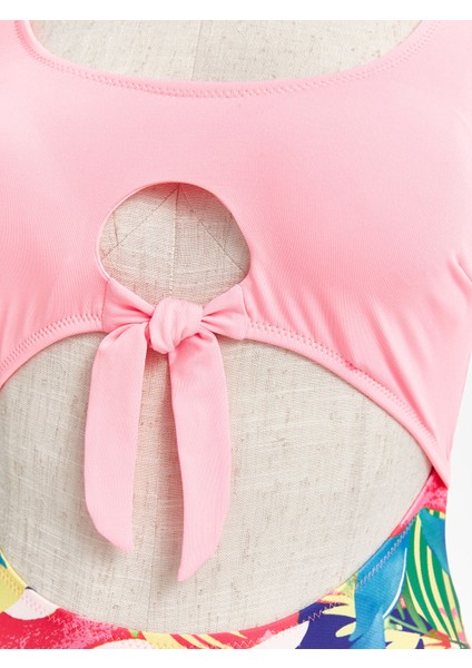 Yeni Sezon Desenli Çıkabilir Pedli Kadın Mayokini modelleri