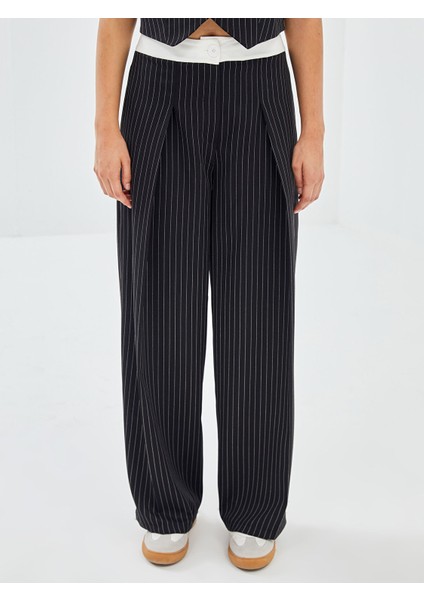 Yeni Sezon Loose Fit Çizgili Kadın Pantolon fiyatları
