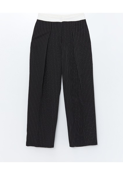 Yeni Sezon Loose Fit Çizgili Kadın Pantolon indirimleri