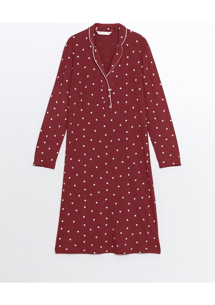 Yeni Sezon Gömlek Yaka Puantiyeli Hamile Gecelik indirimleri