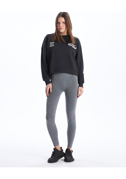 Yeni Sezon Kadın Beli Lastikli Düz Tayt