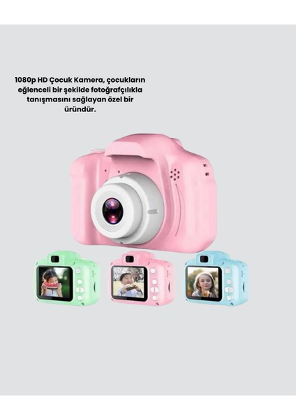 Yzlal 8mp Mini Çocuk Fotoğraf Makinesi – Pembe Ses Kaydı Özellikli modelleri