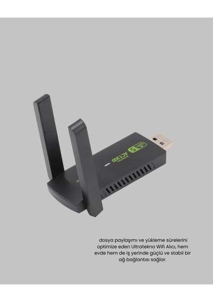 Yzlal Dual Band USB Wifi Adaptör – 1200 Mbps Hız indirimleri
