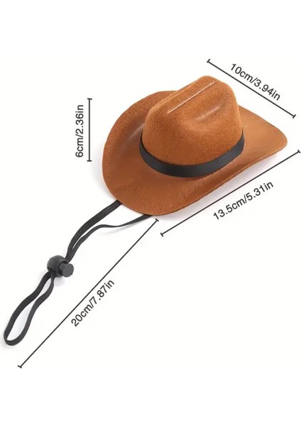 Komik Evcil Kedi Kovboy Şapkası fiyatları