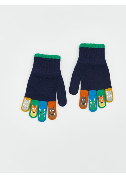 Yeni Sezon Hayvan Baskılı Erkek Çocuk Triko Eldiven