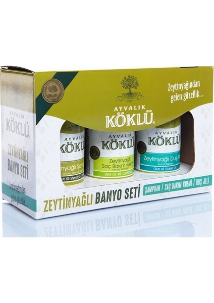 Zeytinyağlı 3'lü Banyo Seti modelleri