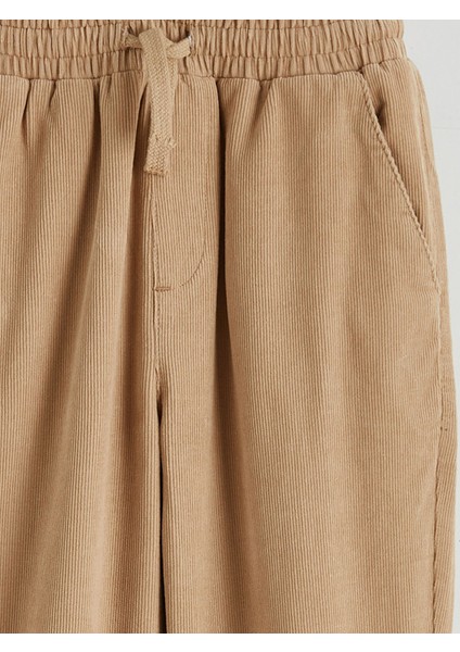 Yeni Sezon Beli Lastikli Kadife Erkek Çocuk Jogger Pantolon modelleri