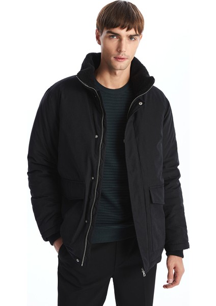 Yeni Sezon Standart Kalıp Kürk Yaka Erkek Mont