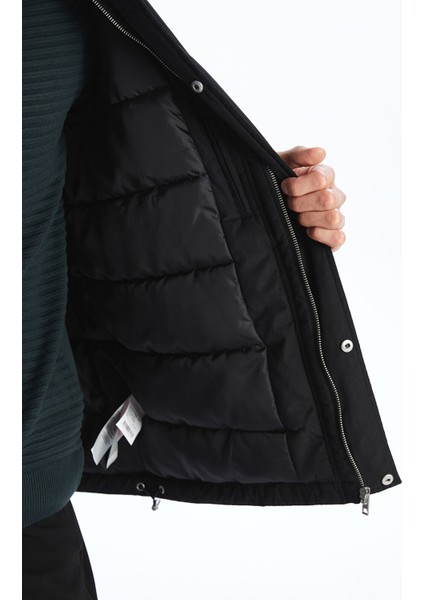 Yeni Sezon Standart Kalıp Kürk Yaka Erkek Mont fırsatları