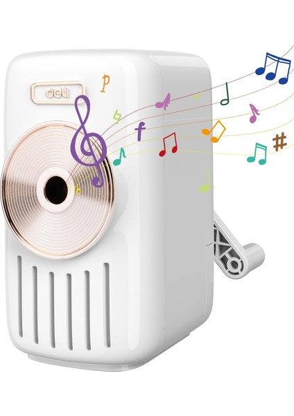 Müzik Temalı Bileği, Ayarlanabilir Nokta ve Renkli Için Otomatik Girişli Tasarım, Otomatik Beslemeli El Krankı, Beyaz