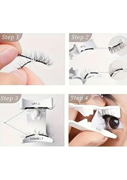 Mıknatıslı Kirpik Takma Aparatı Kolay Kullanım İçin Beyaz Renkli fiyatları