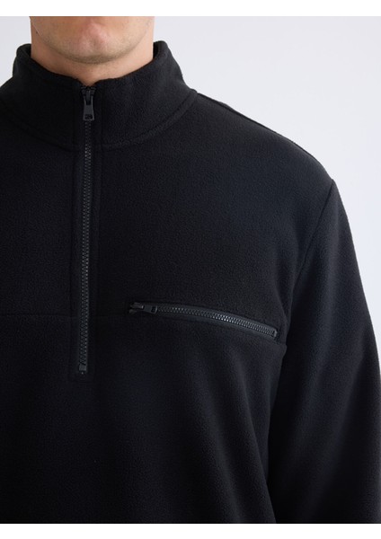 Yeni Sezon Dik Yaka Polar Erkek Sweatshirt modelleri