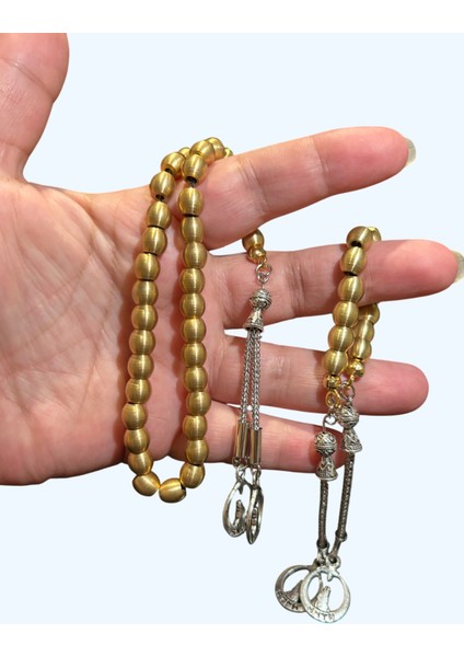 Pirinç Tesbih & Zaza Set ( Göktürk Alfabesi “ Türk “ Püsküllü ) fiyatları