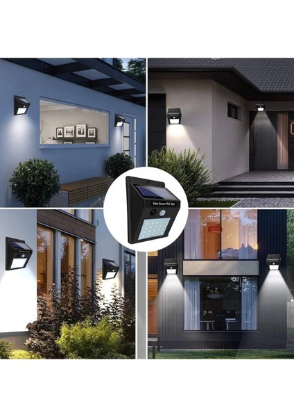 Güneş Enerjili Sensörlü Duvar Lambası Bahçe Lamba Suya Dayanıklı Bahçe Aydınlatma fiyatları