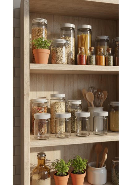 Zuri 4’lü Gri Kapaklı Cam Kavanoz Seti – 350 cc fırsatları