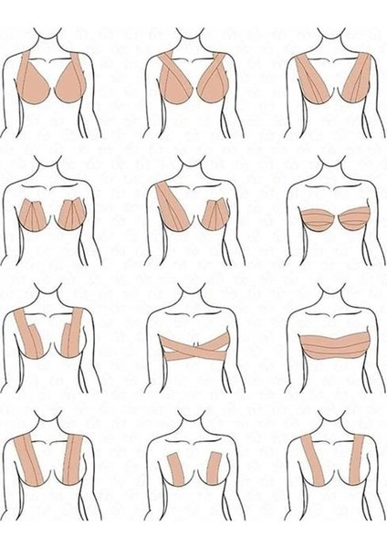 Toparlayıcı ve Şekillendirici Göğüs Bandı Tere ve Suya Dayanıklı Hassas Ciltlere Uygun fırsatları