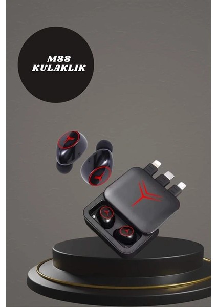 Dijital Göstergeli Powerbank Kablosuz Kulaklık ve 7 Kordonlu Yeni Nesil Akıllı Saat Dokunmatik Kontrol fırsatları