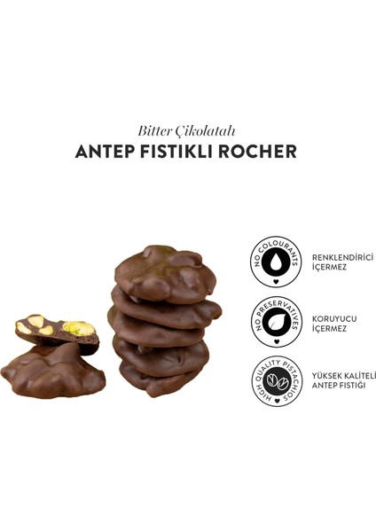 Rocher Bitter Çikolatalı Antep Fıstıklı 80g modelleri