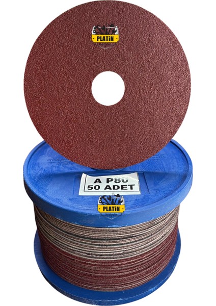 958567 115X22 mm AWER11 80 Kum Düz Fıber Dısk 50ADET