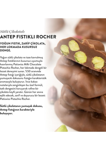 Rocher Sütlü Çikolatalı Antep Fıstıklı 80g
