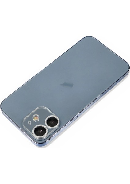 Iphone 12 Shine Kamera Lens Koruma Cam - Gümüş