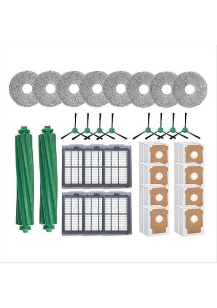 Irobot Roomba Plus 505 Combo / 405 Combo Robot Süpürge Fırçası Hepa Filtre Paspas Bezi Toz Torbası Yedek Parçaları Için 32 Adet (Yurt Dışından) fırsatları