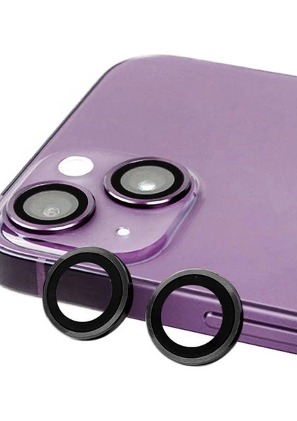 Iphone 13 Mini Raze Metal Kamera Lens - Siyah