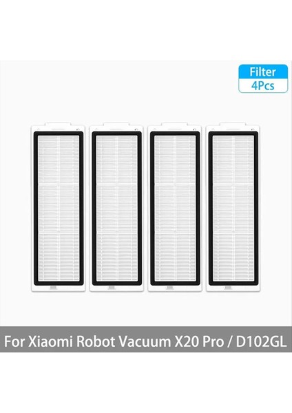 Xiaomi Robot Süpürge X20 Pro / D102GL Parça Aksesuarları Ana Fırça Yan Fırça Hepa Filtre Paspas Bezi Toz Torbası (Yurt Dışından) fiyatları