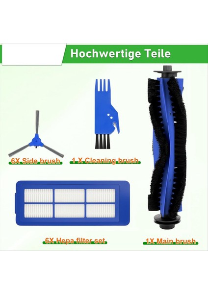 Eufy Robovac 11S Max, 15C Max, 30C Max, G30 Edge ve G10 Hibrit Robot Süpürge Için Yedek Parça Kiti (Yurt Dışından) fiyatları