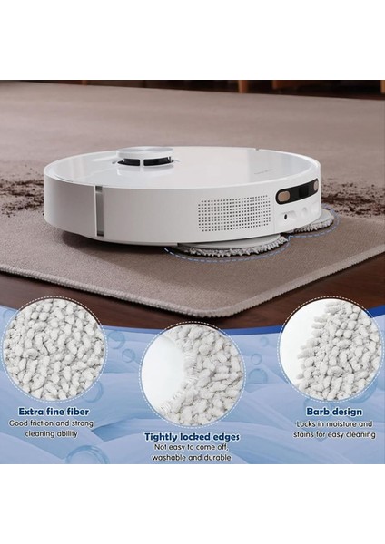 Dream L10S Ultra, L10S Pro Ultra Heat L10S Pro Gen 2, L40 Ultra X40 L10 Prime Elektrikli Süpürge Parçaları Için Paspas Bezi (Yurt Dışından) modelleri