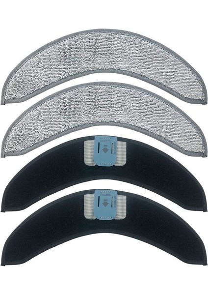 Combo J7 + Robot Vakum Mikrofiber Yıkanabilir Yeniden Kullanılabilir Paspas Bezi Için 4 Adet Yedek Paspas Pedleri (Yurt Dışından)