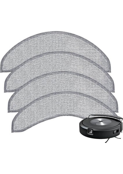 Combo J7 + Robot Vakum Mikrofiber Yıkanabilir Yeniden Kullanılabilir Paspas Bezi Için 4 Adet Yedek Paspas Pedleri (Yurt Dışından) fiyatları