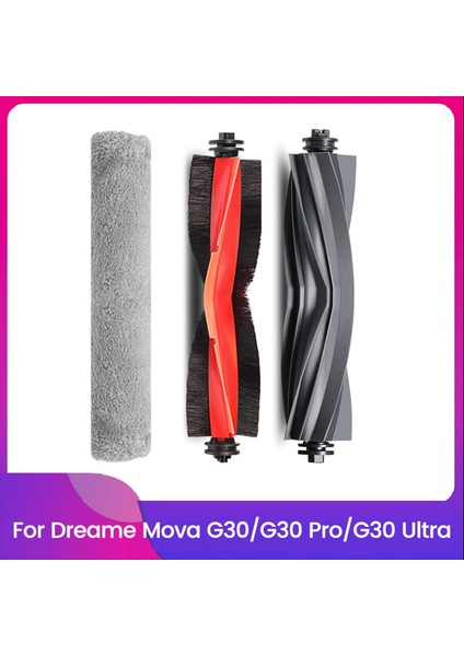 Dreame Mova G30/G30 PRO/G30 Ultra Elektrikli Süpürge Için Değiştirilebilir Parçalar Ana Fırça Paletli Paspas Bezi Ana Fırça Kapağı (Yurt Dışından)