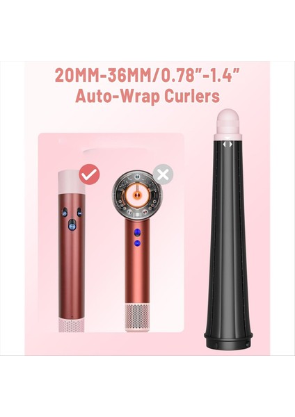 Dyson Airwrap HS01 HS05 HS08 Için 0,78-1,4 Inç Konik Uzun Namlulu Başlık, Namlulu Kıvrım ve Dalgalı Kıvrımlı Saçlar Için (Yurt Dışından) fiyatları