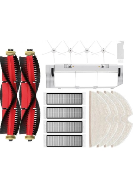 Roborock S5 Max, S6 Maxv, S4 Max, E2, E3, E4, E5, Xiaomi 1s, SDJQR01RR Silindir Yan Fırça Filtreli Paspas Süpürge Parçaları (Yurt Dışından)