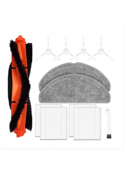 Xiaomi S20 Robot Süpürge Ana Yan Fırça Hepa Filtre Paspas Bezi Aksesuarları Yedek Parçaları (Yurt Dışından)