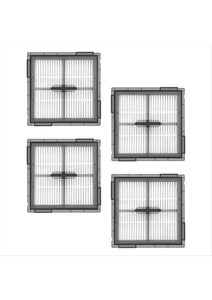 Roborock Q10 S5/Q10 S5+/Q10 X5/Q10 X5+/Q10 VF/Q10 Vf+ Yedek Aksesuarlar Filtresi Için 4 Parça Vakum Filtresi Kiti (Yurt Dışından)