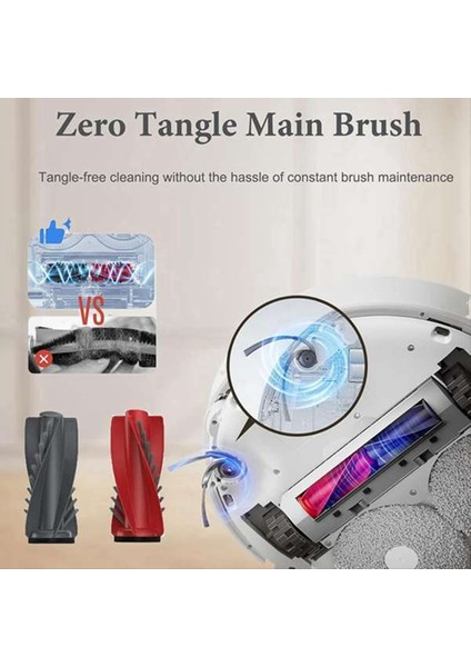 Roborock Qrevo CURV/P20 Pro Süpürge Aksesuarları Ana Yan Fırça Filtre Bezi Toz Torbası Temizleyici Parça Değişimi (Yurt Dışından) fiyatları