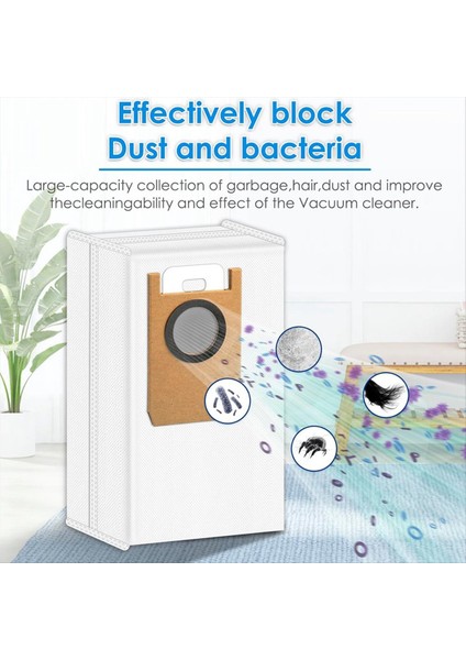 Eufy Omni S1 Pro Otomatik Tahliye Istasyonlu Robot Süpürge Aksesuarları Robot Süpürge Için Toz Torbaları (Yurt Dışından) fiyatları