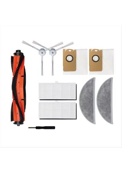 Xiaomi Lydsto R1 / R1A / R1 Pro / S1 Robot Süpürge Silindiri Yan Fırça Hepa Filtre Paspas Pedi Toz Torbası Için 10 Adet (Yurt Dışından) modelleri