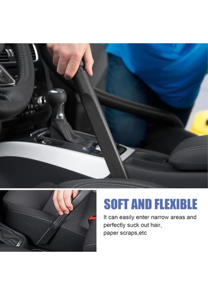 Elektrikli Süpürgeler Için Uzatılmış Yumuşak Dar Alan Temizleme Aparatı, Düz Nozul Uzatması, Araba Koltukları ve Mobilyaların Temizliği Için Uygun (Yurt Dışından) fırsatları