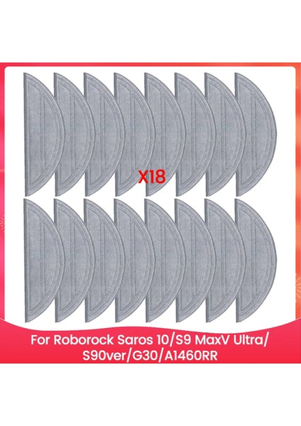 Roborock Saros 10/s9 Maxv ULTRA/S90VER/G30/A1460RR Için Paspas Pedi Yedek Parçaları Yeniden Kullanılabilir Yıkanabilir Paspas Bezi Aksesuarları B (Yurt Dışından)