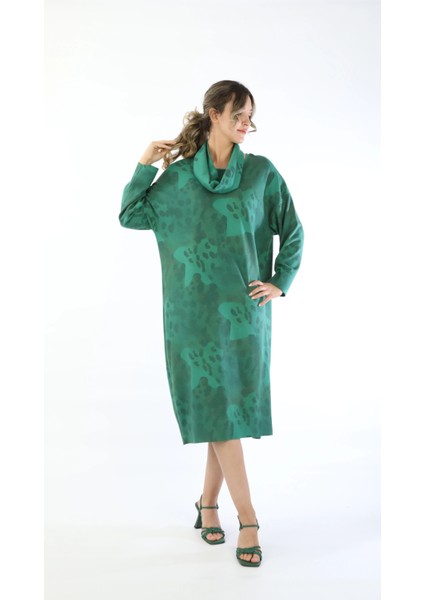 Fular Detaylı Viskoz Büyük Beden Elbise fırsatları