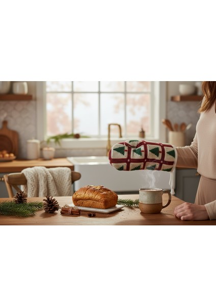 Fırın Eldiveni Yeni Yıl Temalı , Yılbaşı Temalı modelleri